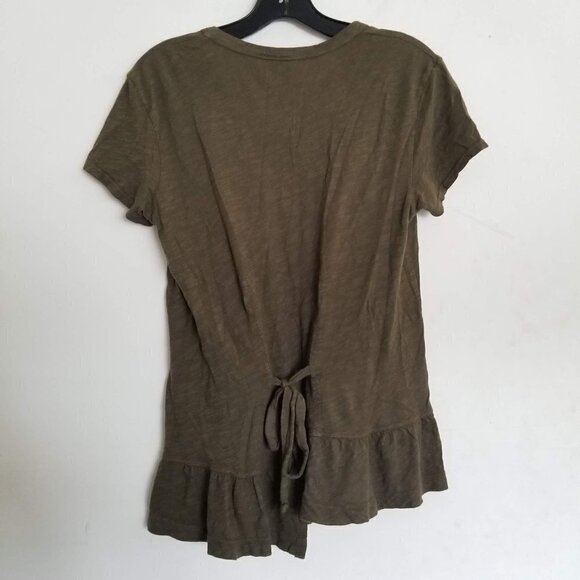 Anthropologie Left of Center Belmond Tie-Back Tee - Picture 7 of 12